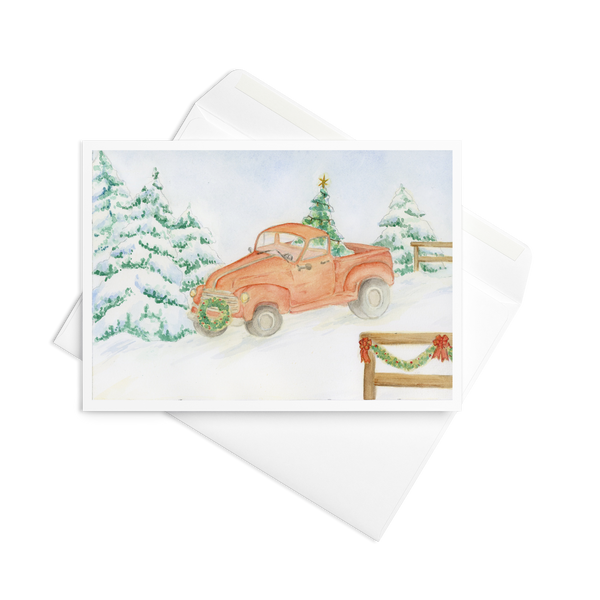 Christmas Truck Greeting card